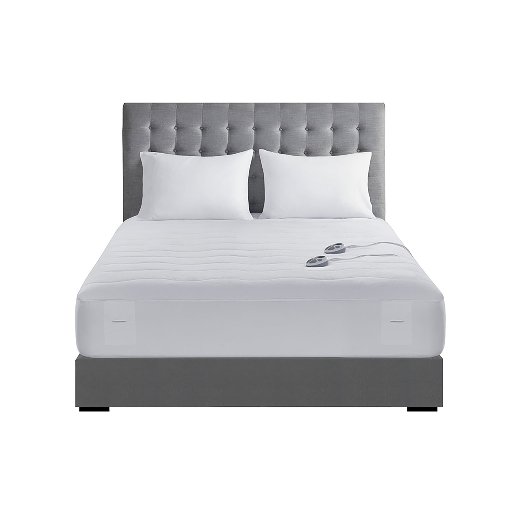 Serta Plush Heated Mattress Pad, Queen, White - Walmart.com