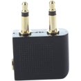 thumbnail image 4 of Juego de 2 adaptadores para auriculares, Metal, 3,5 mm, Negro/Oro, 4 of 5