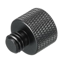 Uxcell Mic Stand Adapter 5/8 Female x 3/8 Male Camera Screw Thread Adapter for Microphone Tripod Stand Black