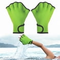 thumbnail image 2 of Guantes de natación con membrana, guantes de buceo, guantes acuáticos para buceo, surf, piscina y ejercicio. Verde, 2 of 9