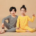 thumbnail image 4 of Pijamas de Navidad para niños, conjuntos de pijamas térmicos de lana cálida para niños, ropa de rayas para niños y niñas, Invierno, 4 of 4
