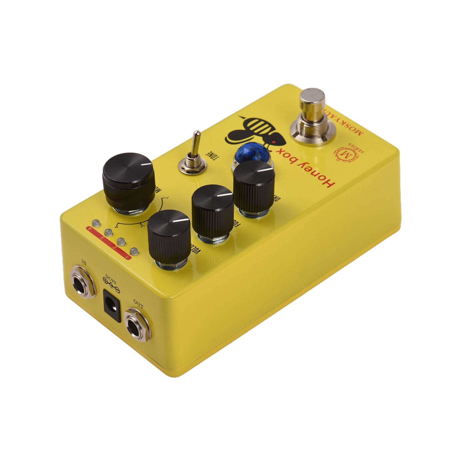 Effect maker, 9v 6.35mm 9v 6.35mm Input/output Box Drive Pedal Knob 9v 6.35mm Input/output With Pedal Knob Royhh Huiop Buzhi Wotao