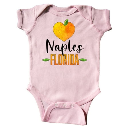 

Inktastic Naples Florida Orange in Heart Gift Baby Boy or Baby Girl Bodysuit