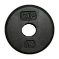 thumbnail image 1 of CAP Barbell 1-Inch Cast Iron Weight Plate, Black, Single, 1.25 - 50 lb, 1 of 4