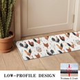 thumbnail image 3 of White Chicken Egg Pattern Door Rugs,Washable Non Slip Door Mats Indoor,Decorative Door Mats,Entry Mat Indoor for Entrance,Bedroom,Kitchen,Bathroom,16"x47", 3 of 6
