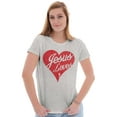 thumbnail image 3 of Jesus Christ Love Christian God Cross Womens Fitted Plus Size Graphic Tee Brisco Brands 2X, 3 of 5