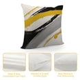 thumbnail image 4 of PIKWEEK Black Gold Throw Pillow Covers Modern Abstract Art Pillowcase Minimalist Ink Line Cushion Covers Decorative Square Pillow Case for Sofa Bed Living Room,, 4 of 5