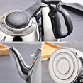 thumbnail image 3 of HTOOQ 1.2L Stainless Steel Flat Bottom Kettle, Non-slip Handle, Ergonomic Spout Design, 3 of 4