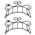 thumbnail image 1 of RUNROTOO 2Pcs Black Wall Mount Hose Storage Rack with Cold Resistant Iron for Garden Organization, 1 of 8
