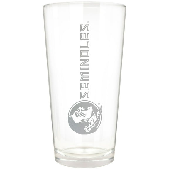 Florida State Seminoles Etched 16oz. Vertical Rally Cry Pint Glass