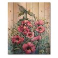thumbnail image 3 of Designart 'Blossoming Hibiscus Flowers In The Wild' Traditional Print on Natural Pine Wood, 3 of 5