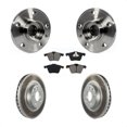 thumbnail image 1 of Transit Auto Front Hub Bearing Assembly Coated Disc Brake Rotors and Semi-Metallic Pads Kit for Car 2008 Volvo V70 with 300mm Diameter Rotor KBB-104191, 1 of 11
