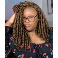 thumbnail image 5 of LUXLUXE Tierra Curly 19 in Long 4x4 Hand Tied Lace Braid Braided Wig, Beauty Heat Resistant Fiber,, 5 of 13