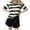 C-Black363, variant on DHFJKG Womens Tops Striped Color Block Short Sleeve T Shirts Crewneck Casual Loose Fit Basic Tee Shirt Summer Stylish Tops