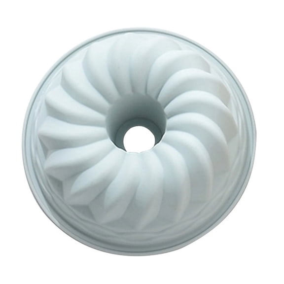 Silicone Cake Pan Non Stick Fluted Round Mold Heat Resistant Flexible Bakeware for Cakes Gelatin Pound Cakes Desserts