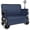 Dark Blue + Steel, variant on 3-in-1 Folding Wagon with Bench Seat – 500lbs Capacity, 9"x4" Beach Tires for Camping & Beach, gray