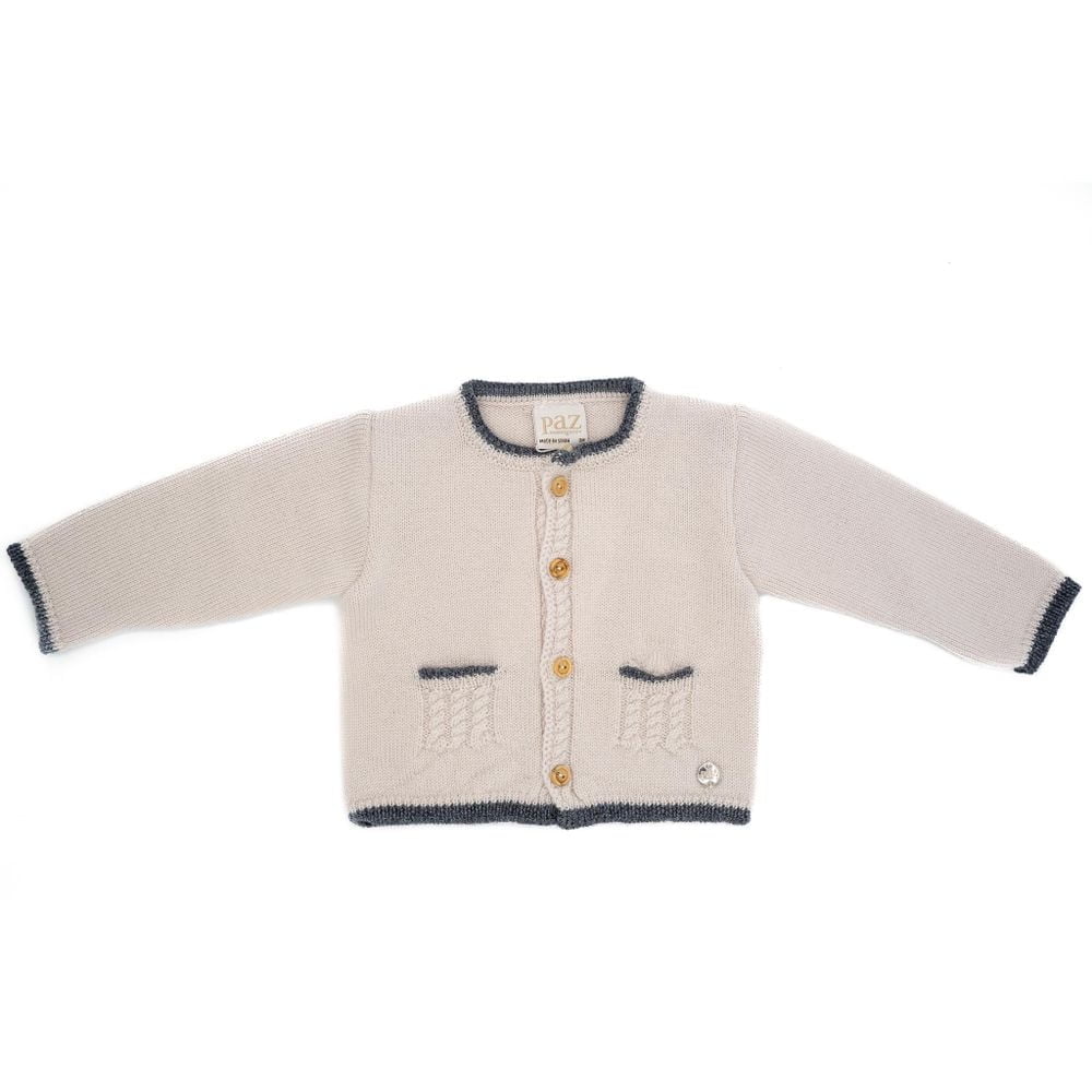 grey baby girl cardigan