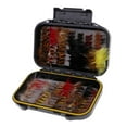 thumbnail image 1 of koolsoo 100pcs Assortment Trout Fly Fishing Flies Lures Wet Dry Nymph, 1 of 9