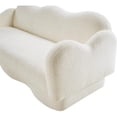 thumbnail image 4 of Bowery Hill Contemporary Soft Cream Teddy Durable Fabric Sofa, 4 of 17