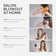 TYMO 4.0 Ionic Hair Dryer Brush, 5-in-1 Lightweight Blowout Brush, 3X Faster Drying, Adds Shine, Volume & Anti-Frizz Smooth Styles, Black