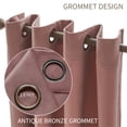 thumbnail image 6 of PHOENIGON Velvet Solid Color Metal Grommets Room Darkening Curtain Panels (Set of 2 ), 6 of 14