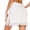 White, variant on Elastic Waist Half Slips for Women Underskirt Side Slit Lace Trim Short Aboves Knee Half Slips for Women's Under Dress