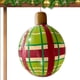 thumbnail image 1 of 60 Cm Nueva Navidad Inflable Fiesta Navidad Del Patio Del Lugar Al Aire Libre Linterna Inflable (E) Cuadros Rojos Y Verdes, 1 of 9