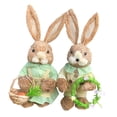 thumbnail image 4 of Juego de 4 Muñecos de Figuritas de Conejo de Pascua Soledad Adorno Encantador Estilo B 35 Cm, 4 of 10