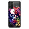 thumbnail image 1 of MUNDAZE Samsung Galaxy A03S Shockproof Clear Hybrid Protective Phone Case Fantasy Skull Red Purple Roses Cover, 1 of 6