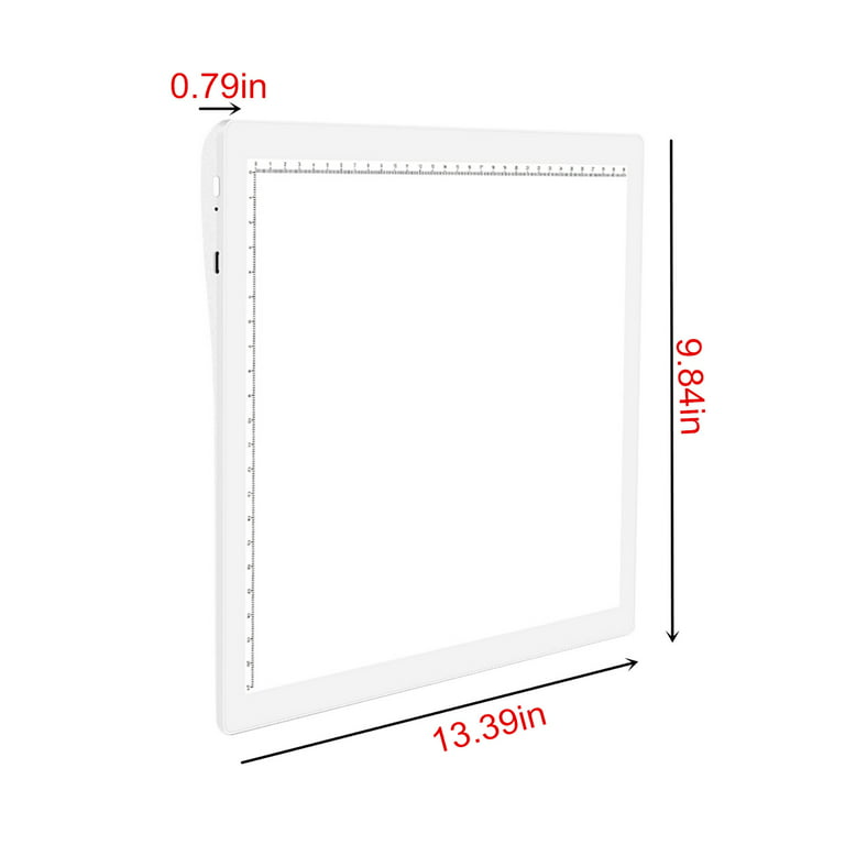 Feltree Education Clearance Rechargeable A4 Tracing LED Copy Board Light  Box,Slim Light Pad, USB Power Copy Drawing Board Tracing Light Board For  Artists Designing, Animation, Sketching White 