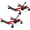 Red, variant on Hydraulic Wheel Dolly Set (4), 6000 lb Capacity Tire Skates with Twin Rollers and Foot Pedal for Vehicle Moving and Shop Work