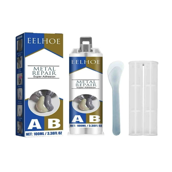RKSTN Metal Casting Adhesive Metal Casting Glue for Filling Cracks, Cracks, Leakage Stopping, Quick Drying, High Temperature Welding Metal Repair Agent, 100ml