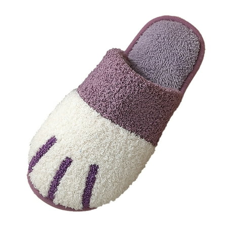 

Larisalt Womens Slippers Women s House Slippers Indoor Cozy Home Bedroom Comfy Winter Cute Warm Outdoor Shoes Purple