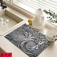 thumbnail image 5 of 2D flat 1 kitchen stove cover, simple and artistic pattern design, Nordic-style kitchen mat, coffee machine mat, operation counter decoration, the first choice for kitchen gifts. The size is 28.3x20., 5 of 11