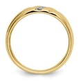 thumbnail image 2 of 14K Yellow Gold Diamond Mens Ring (0.15Cttw) Ring Size 10, 2 of 7
