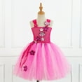 thumbnail image 2 of HBFAGFB Robes pour Filles Été Tricoté Creux Mode Robe Jupe en Maille Extérieur Rose Taille 9Y, 2 of 5