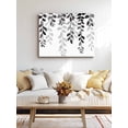 thumbnail image 4 of Grey Ombre Botanical Wall Art for Living Room,Canvas Picture Wall Decor for Bathroom Bedroom,Watercolor Gray Pastoral Leaf Painting Artwork for Office Kitchen Hallway Dining Room Home Decor 12"x16", 4 of 8