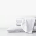 thumbnail image 5 of GhostBed Supima Cotton and Tencel Deep Pockets Luxury Sheet Set – Wrinkle Resistant and Cooling Queen, White, 5 of 6