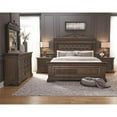 thumbnail image 2 of Bedford Heights 3 Drawer USB Charging Nightstand in Estate Brown, 2 of 10