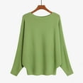 thumbnail image 7 of Baberdicy Sweaters for Women, Women's Knitwear a Collar Batwing Sweater Pullover Loose Threaded Tops Womens Sweaters Mint Green, 7 of 7