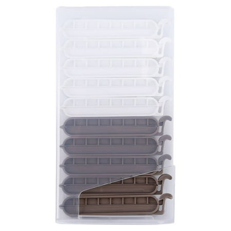 

10pcs Wall-mounted Food Sealing Clip Snacks Bag Clips Plastic Fresh-Keeping Clamp Sealer for Kitchen Home Dormitory