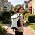 thumbnail image 5 of Gym Backpack,Waterproof Backpack With Shoe Compartment,19"×13"Large Capacity Sports Travel Backpack Lightweight Fitness Bag With Laptop Sleeve.White, 5 of 7