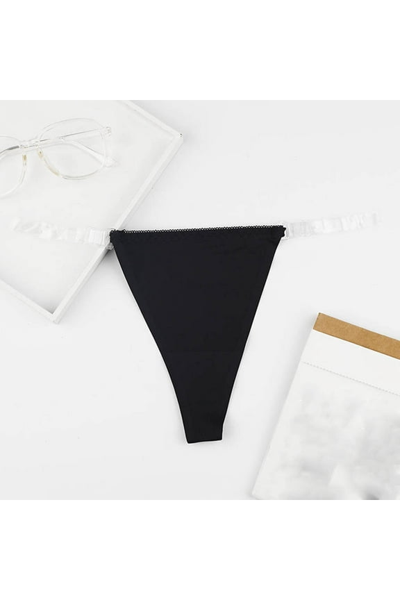 Anti Chafing Underwear Men Underwear High Waist Leisure Tie Drop Waist Black L