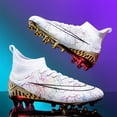thumbnail image 5 of Botas de fútbol profesionales antideslizantes para hombre, zapatos de fútbol antideslizantes para exteriores, calzado deportivo para entrenamiento de hierba de alta calidad, 5 of 5