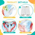 thumbnail image 3 of joogoo Flamingo Summer Flower Boys Swim Trunks Beach Swimsuit Shorts Boxer 12-13Y, 3 of 8