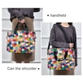 thumbnail image 6 of FORMRS 16" Laptop Bag Carrying Sleeve Case with Handle Travel Shoulder Briefcase, Dark Colorful Circles, 6 of 8