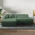 thumbnail image 2 of Chapman Corduroy Fabric Living Room L-Shaped Left Sectional Sofa in Green, 2 of 6