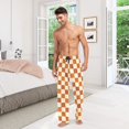 thumbnail image 6 of FORMRS Mens Pajama Pants with Pockets Cotton Sleepwear Lounge Bottoms Sizes S-2XL, Rusty Orange Plaid, 6 of 7