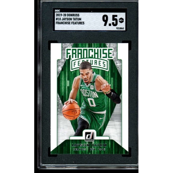 Jayson Tatum Card 2019-20 Donruss Franchise Feature #18 SGC 9.5