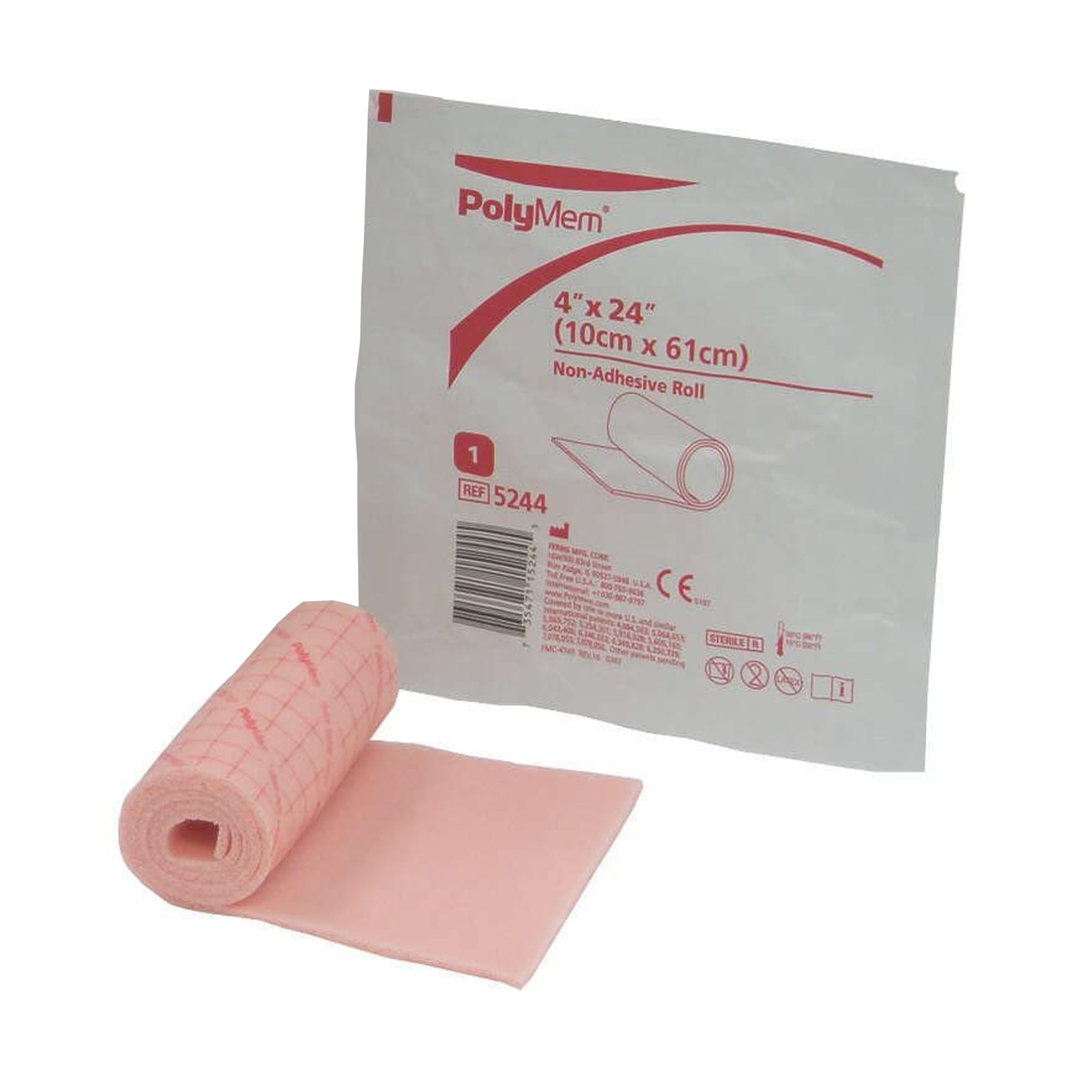 Foam Dressing PolyMem 4 X 24" Roll Non-Adhesive without Border Sterile (1 Each)